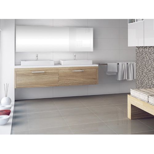 PORCELANATO PORTINARI 29,1X87,7 WHITE PLAIN LUX (1,53 M2/CX)