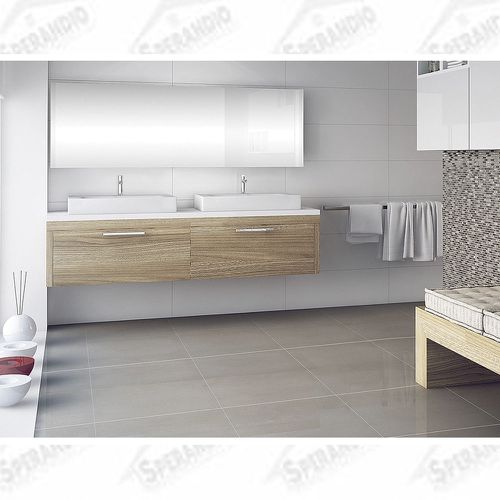 PORCELANATO PORTINARI 29,1X87,7 WHITE PLAIN LUX (1,53 M2/CX)