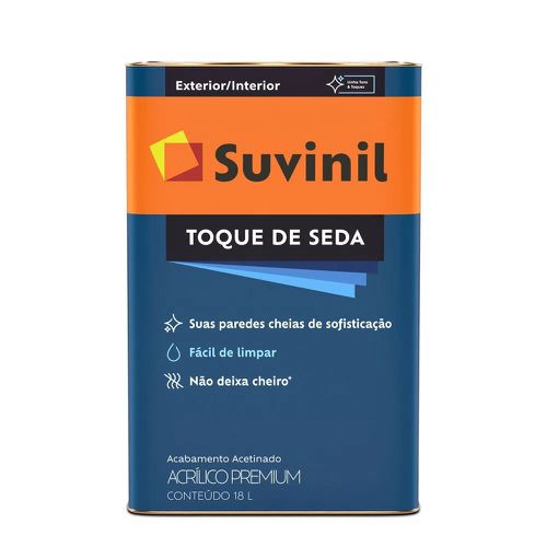 TINTA 18LT ACRILICO TOQUE DE SEDA ACETINADO BRANCO NEVE SUVINIL