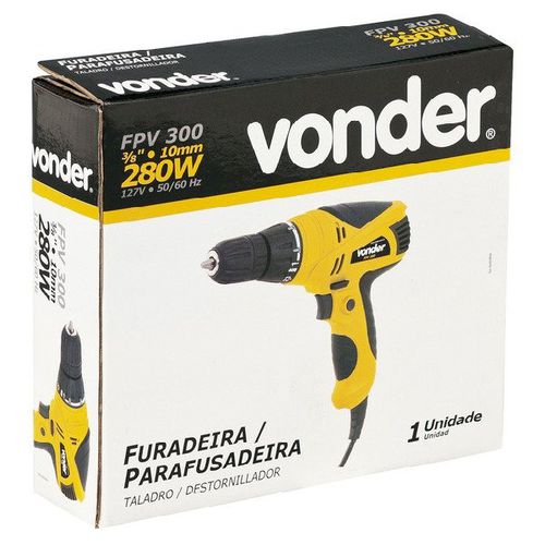 FURADEIRA/PARAFUSADEIRA 3/8 VONDER FPV300 127V 