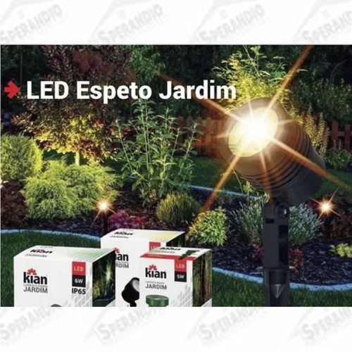 ESPETO PARA JARDIM LED 5W LUZ AMBAR KIAN 