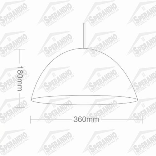 PENDENTE TD 821F FOSCO BRANCO TASCHIBRA