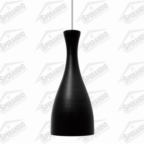 PENDENTE TD 1003 E-27 PRETO FOSCO BLEND TASCHIBRA