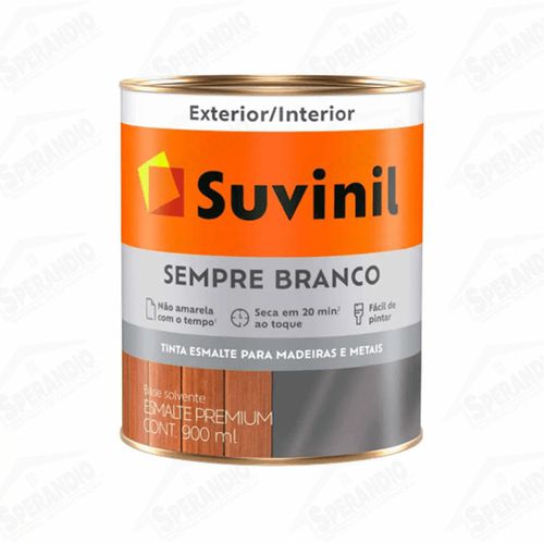 TINTA SUVINIL 900ML ESMALTE SEMPRE BRANCO BRILHANTE SUVINIL