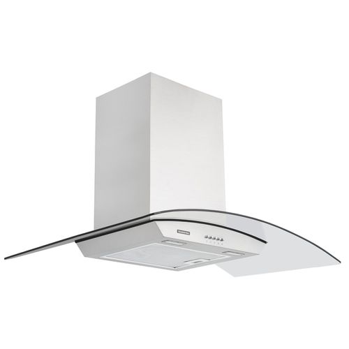 COIFA TRAMONTINA NEW VETRO EM AÇO INOX E VIDRO TEMPERADO 90CM 127V