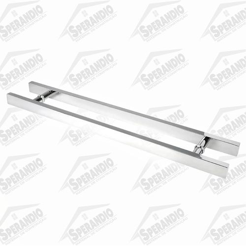 PUXADOR RETANGULAR BARRA CHATA 40CM METALPLAS