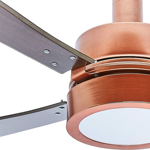 VENTILADOR DE TETO VENTI-DELTA VINTAGE LED 4 PALETAS 127V COBRE C3V 6500K