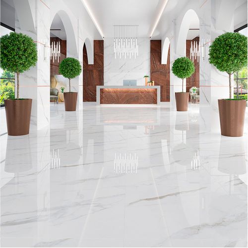 PORCELANATO BIANCOGRES 90X90 CALACATA ALTISSIMO LUX (2,40 M2/CX)