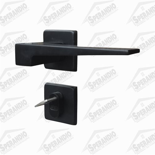 FECHADURA STAM CLASSIC 3200 (40MM) ROSETA QUADRADA EXTERNA BLACK