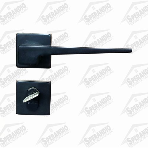 FECHADURA STAM CLASSIC 3200 (40MM) ROSETA QUADRADA EXTERNA BLACK