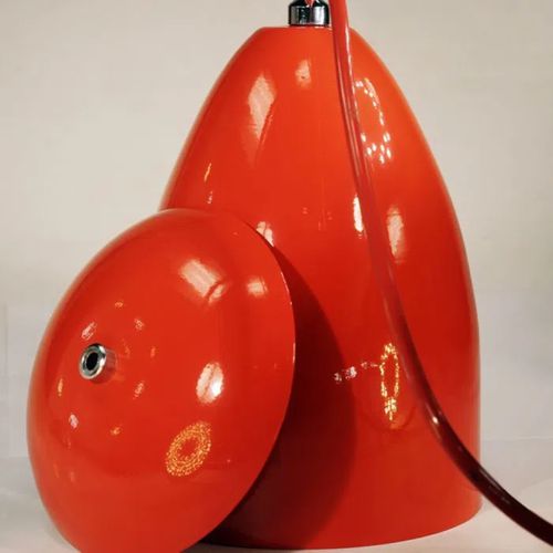 PENDENTE CONE ARI VERMELHO MERISE E-27