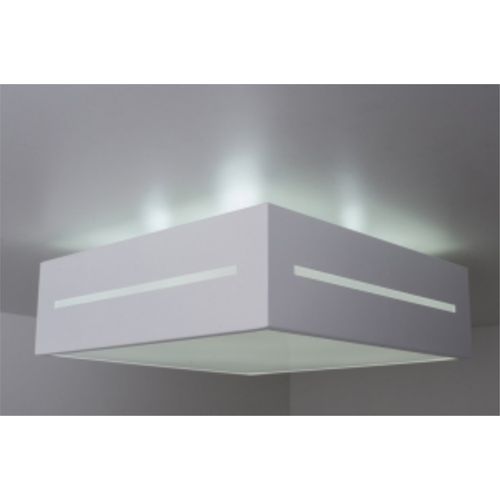 PLAFON FRISO LATERAL BRANCO QUADRADO L4 E-27 ANCORA 148