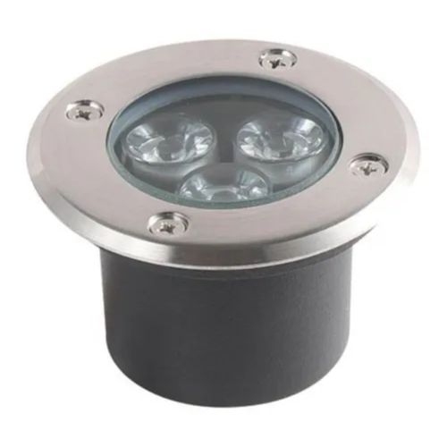 LUMINÁRIA DE EMBUTIR PARA SOLO REDONDO SUPERLED 3W 3000K BIVOLT