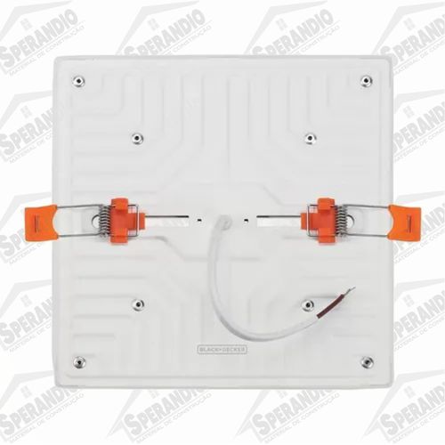 PAINEL LED FRAMELESS 17W 6500K QUADRADO BORDA INFINITA BLACK&DECKER