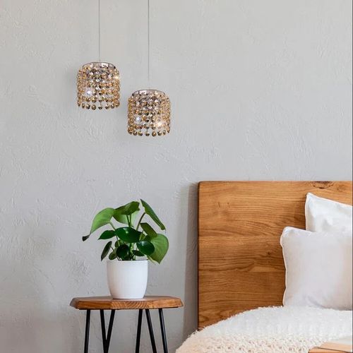 PENDENTE BRONZEARTE MILANO CRISTAL RD AMBAR 12