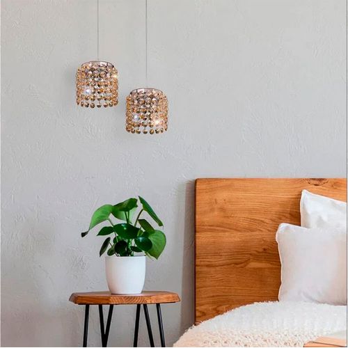 PENDENTE BRONZEARTE MILANO CRISTAL RD AMBAR 12