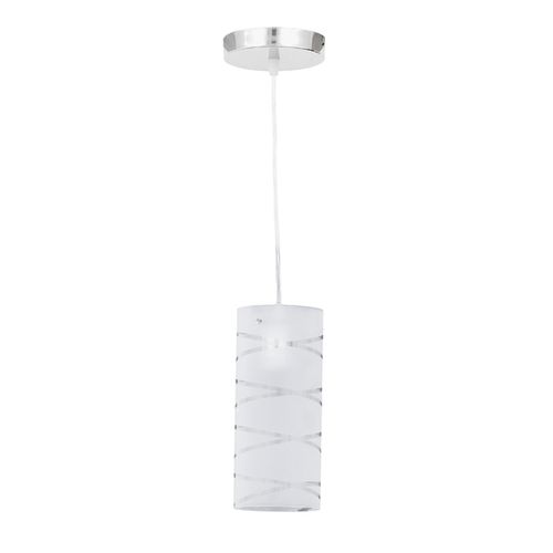 PENDENTE BRONZEARTE FIRST 10XH23CM 1L E27 VIDRO LAT.BRANCO