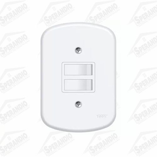 INTERRUPTOR 2 TECLAS SIMPLES FAME BLANC PLUS