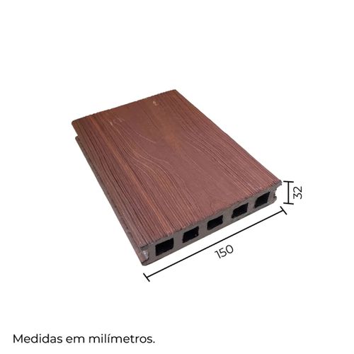 TÁBUA PLÁSTICA 15X3 CM COM 3,00 METROS IPÊ INBRASIL