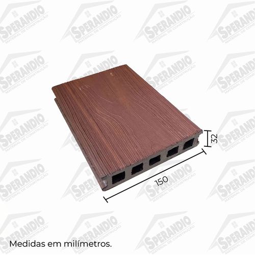 TÁBUA PLÁSTICA 15X3 CM COM 3,00 METROS IPÊ INBRASIL