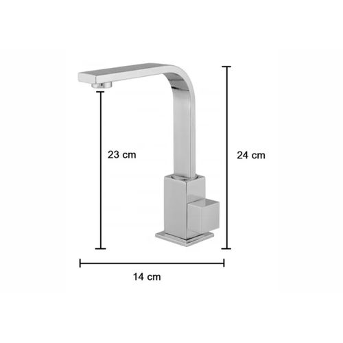 TORNEIRA DE LAVATÓRIO QUADRIT SLIM LG METAIS 6165 ACABAMENTO C-80