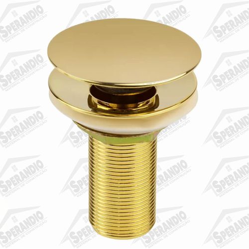 VÁLVULA LAVATÓRIO 1603 DR B SEM LADRÃO CLICK BLISTER DOURADO