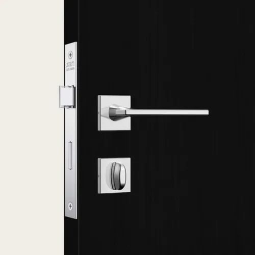 FECHADURA BANHEIRO CLASSIC 3400 ROSETA QUADRADA COMADO INOX STAM