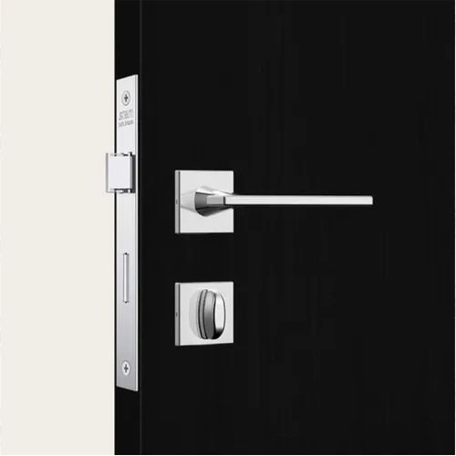 FECHADURA BANHEIRO CLASSIC 3400 ROSETA QUADRADA COMADO INOX STAM