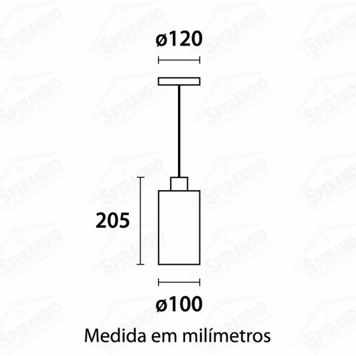 PENDENTE CONHAQUE FACES 1XE-27 BLUMENAU