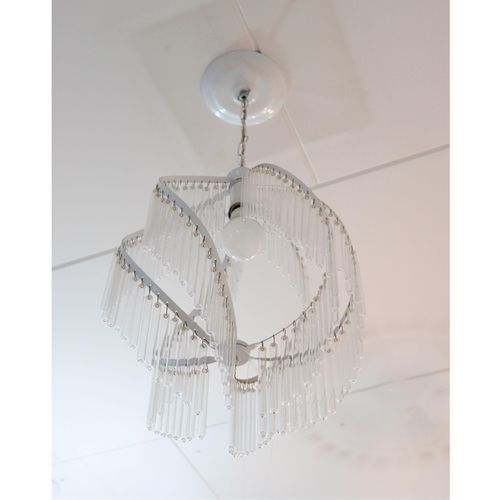 LUSTRE CARACOL FIXO COM 180 AMPOLAS BRANCO JOTA