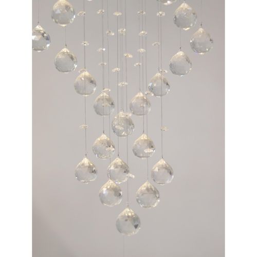 LUSTRE DE CRISTAL TRACIA 45X45X180CM CRISTAIS DE LUZ