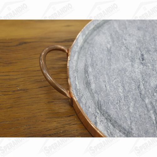 PEDRA SABÃO PARA CARNE COM ALÇA DE COBRE