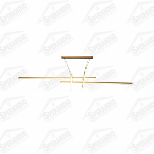 PENDENTE FULMINI BARRAS - DOURADO 