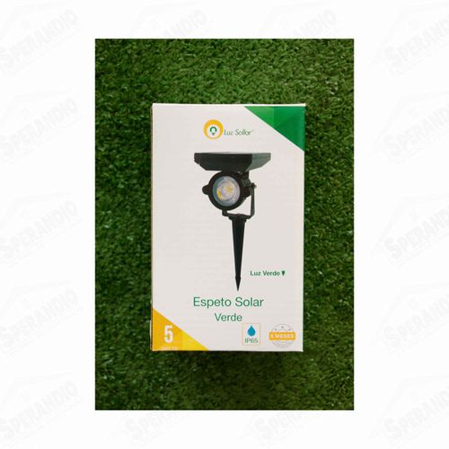 SUPER LED ESPETO SOLAR 5W - VERDE 