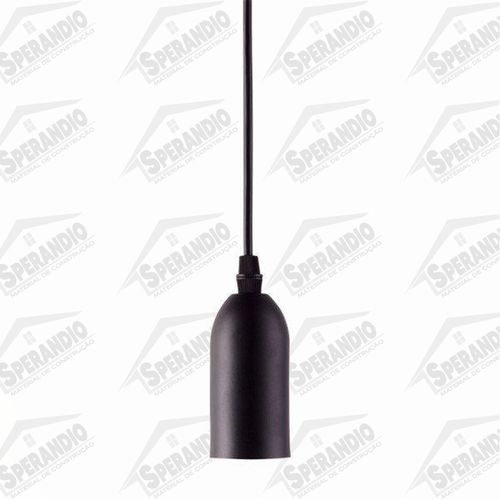 PENDENTE DOR METAL LONGO - PRETO