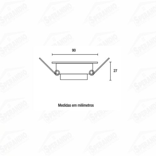 SPOT LED QUADRADO 6W 4100K
