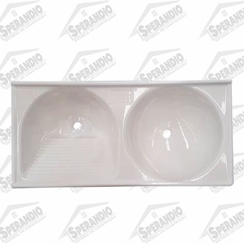TANQUE MARMOFIBRA 1,00X0,50 BRANCO GELO DECORALITA TM102BR
