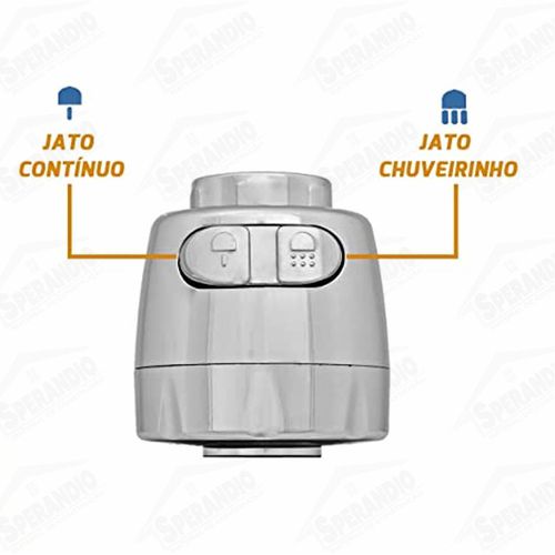 TORNEIRA 1167 LUXO PAREDE COZINHA BICA GOURMET C-65 METAL KITBRAS