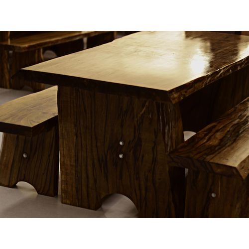MESA BRANQUILO COM BANCOS 06CM 2,0 MT