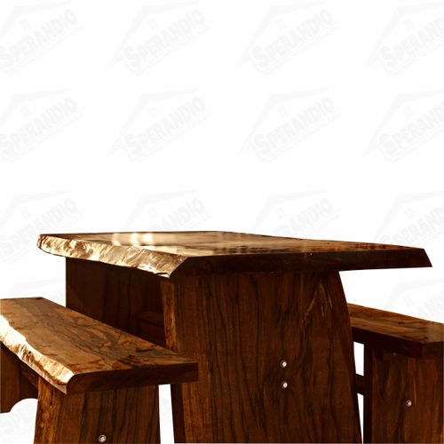 MESA BRANQUILO COM BANCOS 06CM 2,0 MT