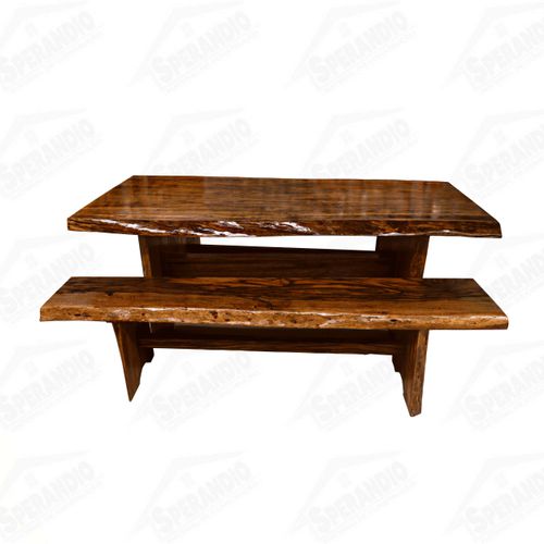 MESA BRANQUILO COM BANCOS 06CM 2,0 MT