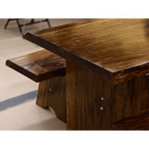 MESA BRANQUILO COM BANCOS 06CM 2,0 MT