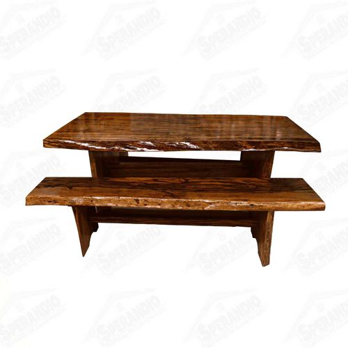 MESA BRANQUILO COM BANCOS 06CM 2,0 MT
