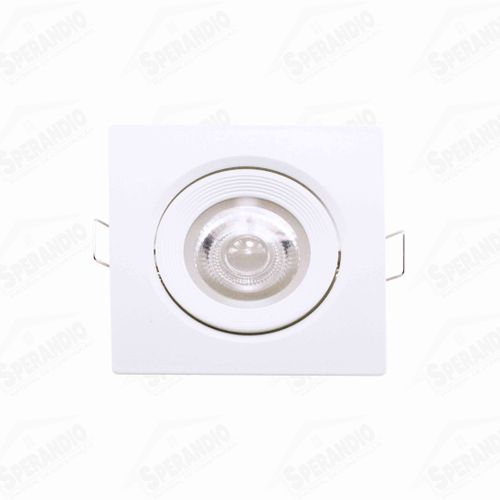 SPOT LED BRANCO EMBUTIR QUADRADO 12W 3000K KIAN 