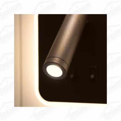 ARANDELA LED ACKER 10W 3000K IP20 ASTRALED - PRETO 