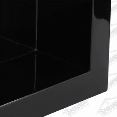 NICHO MÁRMORE SINTÉTICO DURAFORT FUNDO LISO PRETO