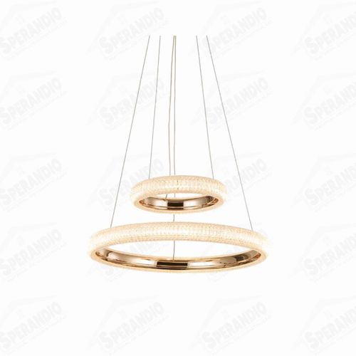 PENDENTE CRYSTAL 2 OURO 3000K REDONDO LUCLAIR