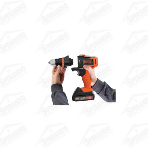 PARAFUSADEIRA/FURADEIRA 6 EM 1 MATRIX 20 V MAX COM 6 COBEÇOTE.COMB - BLACK+DECKER