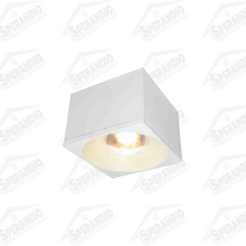 SPOT LED SOBREPOR QUADRADO BRANCO 7W 3000K - LUCLAIR 