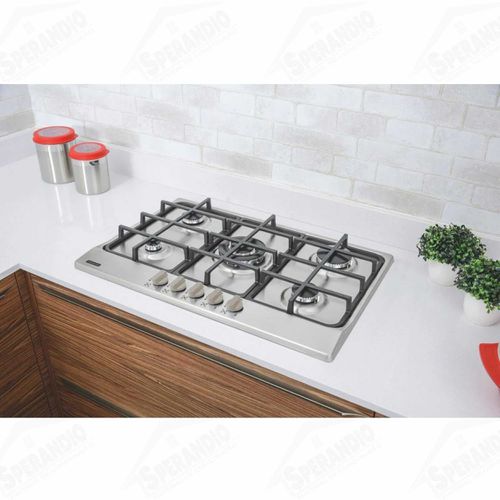 COOKTOP A GÁS NEW PENTA 5GX TRI HE SAFESTOP 75 - INOX